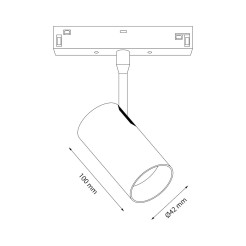 Magnetic track 10mm 12W 3000-6000K ML2178