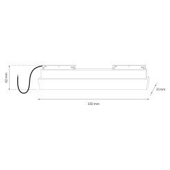 Zasilacz 200W magnetic track 10mm ML2180