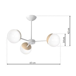 Żyrandol SFERA WOOD 3xE14 MLP5432