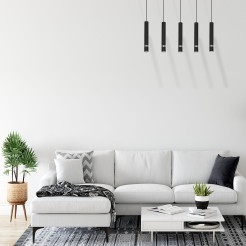 Lampa wisząca JOKER BLACK/CHROME 5xGU10 MLP1417