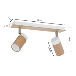 Lampa sufitowa Baron 2xGU10 Biały MLP9008