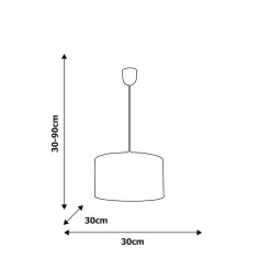 Lampa wisząca UNICORN 1xE27 MLP4941