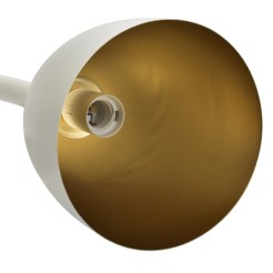 Lampa wisząca Clark 1xE27 Biały/Złoty MLP6219