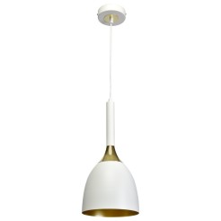 Lampa wisząca Clark 1xE27 Biały/Złoty MLP6219