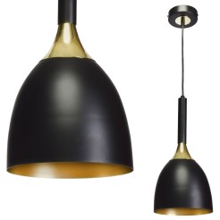 Lampa wisząca CLARK BLACK/GOLD 1xE27 MLP6221