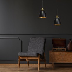 Lampa wisząca CLARK BLACK/GOLD 1xE27 MLP6221