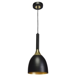 Lampa wisząca CLARK BLACK/GOLD 1xE27 MLP6221