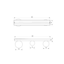 Lampa sufitowa BIBIONE GOLD 3xG9 MLP8397
