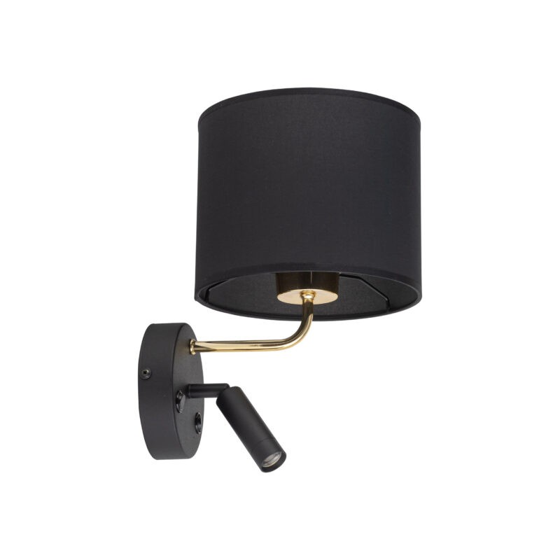 RICHI BLACK/GOLD KINKIET 2 E27+ G9 4234