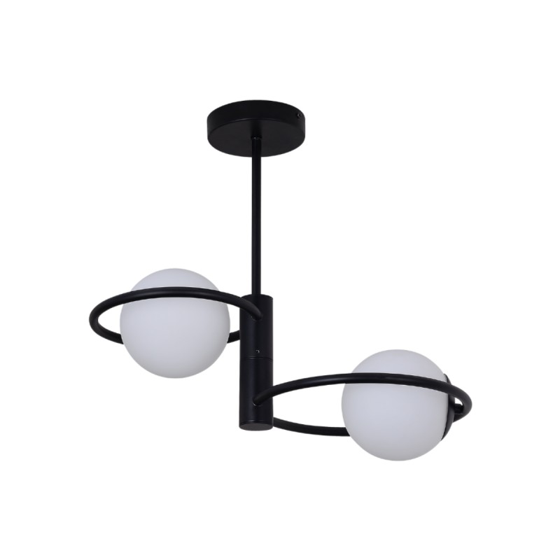 Plafon Dorado ring czarna 2 x E14 LP-002/2C ring BK