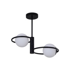 Plafon Dorado ring czarna 2 x E14 LP-002/2C ring BK