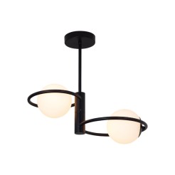Plafon Dorado ring czarna 2 x E14 LP-002/2C ring BK